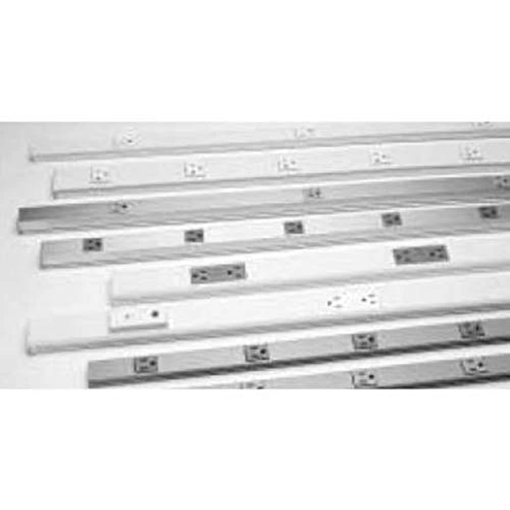 Wiremold Plugmold Outlet Strip, Steel, Black, 10 Outlets, 6" Centers, 5 ...